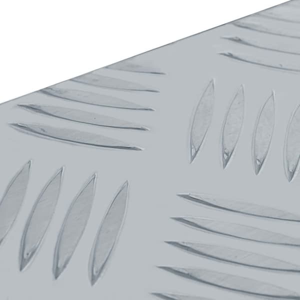 vidaXL Förvaringslåda aluminium 110,5x38,5x40 cm silver
