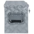 Miniatyrbilde 2 av 7: vidaXL Aluminiumsboks 76,5x26,5x33 cm sølv