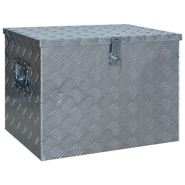 vidaXL Aluminiumlåda 610x430x455 mm silver