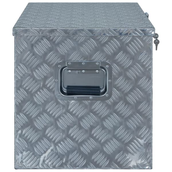 vidaXL Aluminiumlåda 610x430x455 mm silver