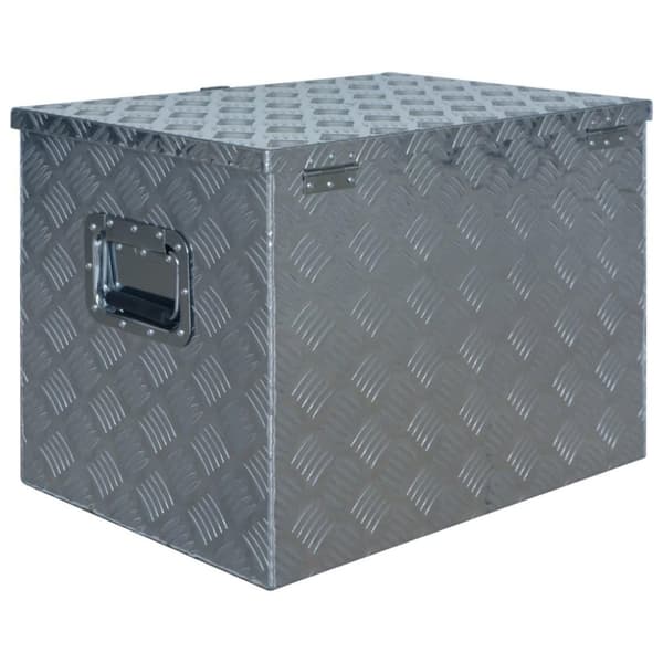 vidaXL Aluminiumlåda 610x430x455 mm silver