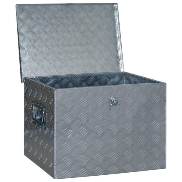 vidaXL Aluminiumlåda 610x430x455 mm silver