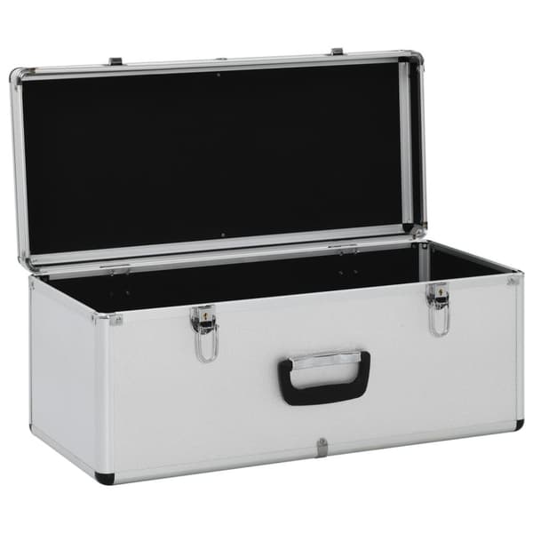 vidaXL Förvaringsväskor 3 st silver aluminium