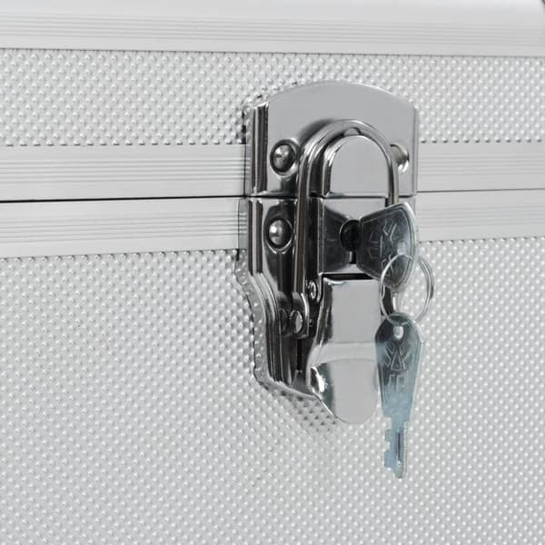 vidaXL Förvaringsväskor 3 st silver aluminium