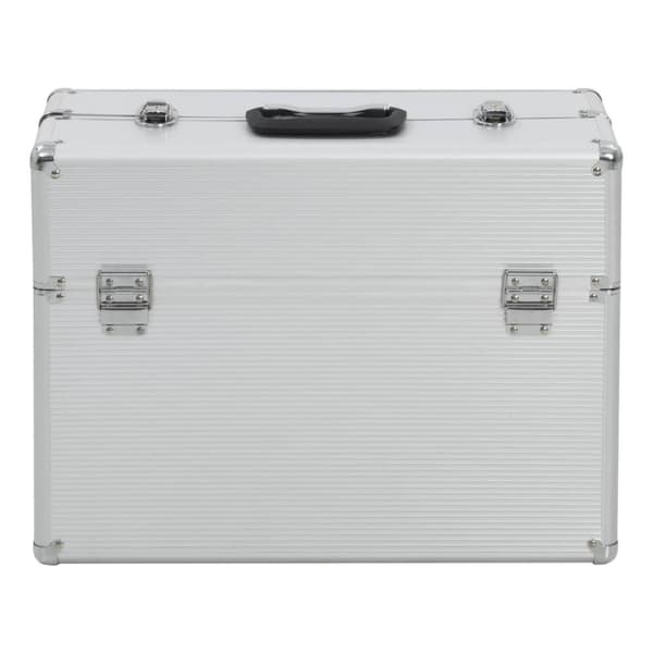 vidaXL Verktygsväska 47x36x20 cm silver aluminium