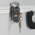 Miniatyrbilde 3 av 7: vidaXL Verktøykasse 38x22,5x34 cm sølv aluminium
