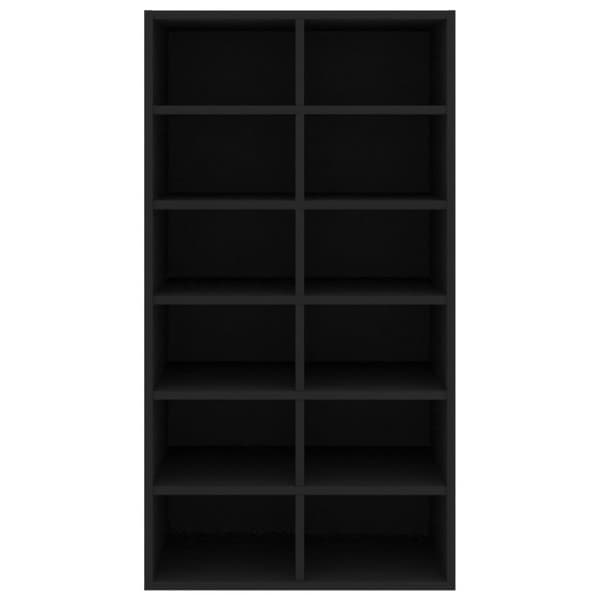 vidaXL skoreol 54 x 34 x 100,5 cm spånplade sort
