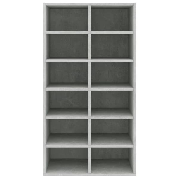 vidaXL skoreol 54 x 34 x 100,5 cm spånplade betongrå