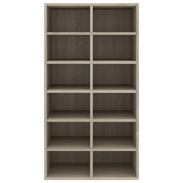 vidaXL Skohylle sonoma eik 54x34x100,5 cm sponplate