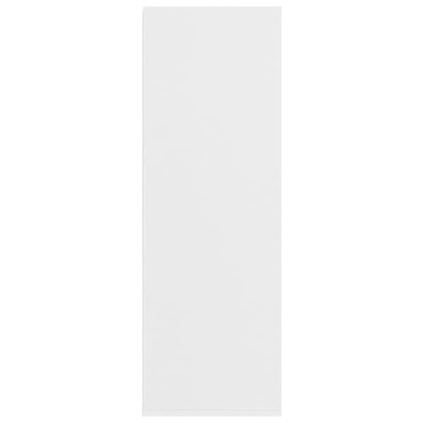 vidaXL Skohylle hvit 54x34x100,5 cm sponplate