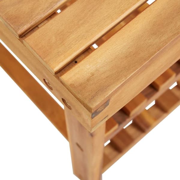 vidaXL Skohylla 90x32x46 cm massivt akaciaträ