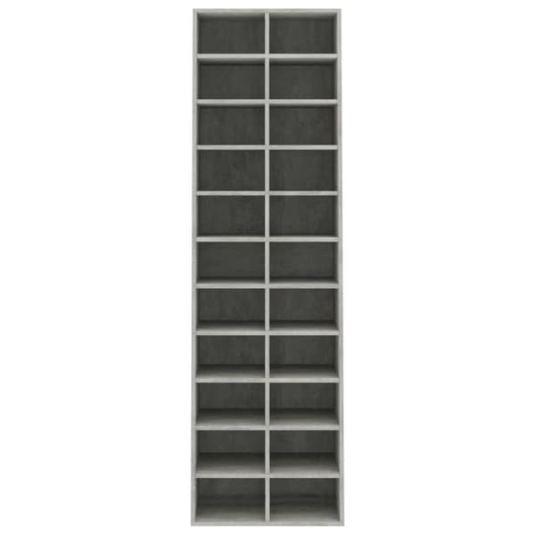 vidaXL Skoskap betonggrå 54x34x183 cm sponplate