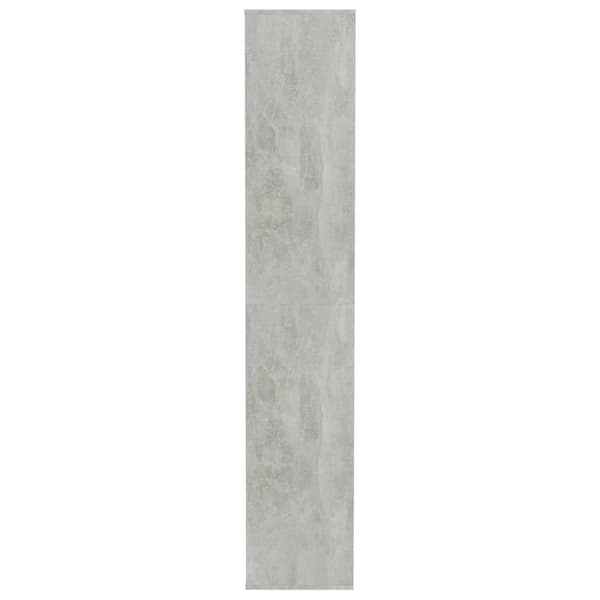 vidaXL Skoskap betonggrå 54x34x183 cm sponplate