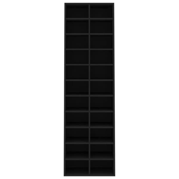 vidaXL skoreol 54 x 34 x 183 cm spånplade sort