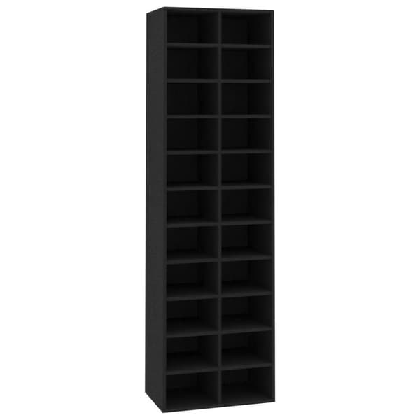 vidaXL skoreol 54 x 34 x 183 cm spånplade sort