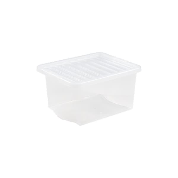 Wham Fusion Range Storage Box & Lid Clear 37L