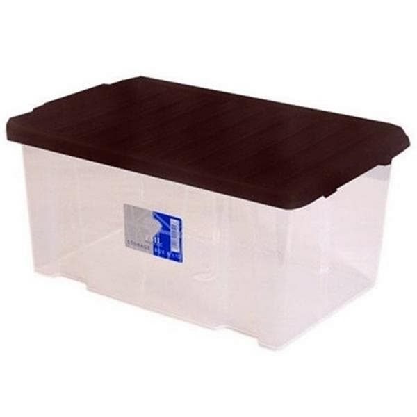 TML Clear Storage Box with Lid Clear One Size
