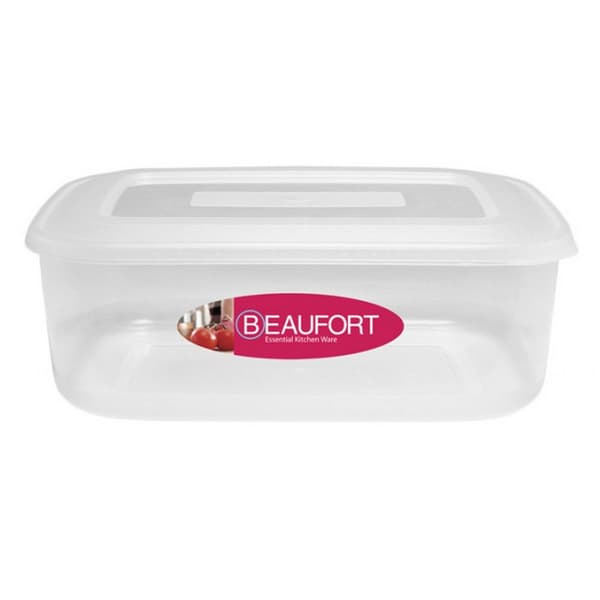 Beaufort Rectangular Plastic Food Container Clear One Size
