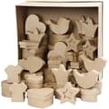 Miniatyrbild 3 av 4: Storpack Pappaskar - Mixade Former - 6-11 cm - 63 st