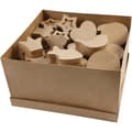 Miniatyrbild 1 av 4: Storpack Pappaskar - Mixade Former - 6-11 cm - 63 st