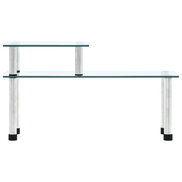 vidaXL Kjøkkenhylle gjennomsiktig 45x16x26 cm herdet glass