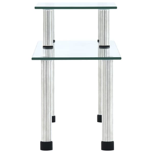 vidaXL Kjøkkenhylle gjennomsiktig 45x16x26 cm herdet glass