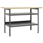 vidaXL arbejdsbænk 120x60x85 cm stål grå