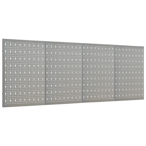 vidaXL vægmonterede værktøjspaneler 4 stk. 40x58 cm stål