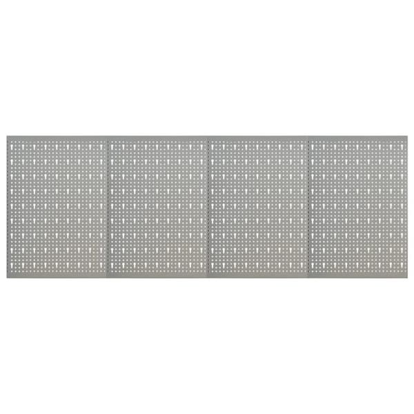 vidaXL vægmonterede værktøjspaneler 4 stk. 40x58 cm stål