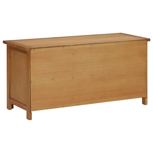 vidaXL Kenkäteline 90x37x45 cm täysi tammi