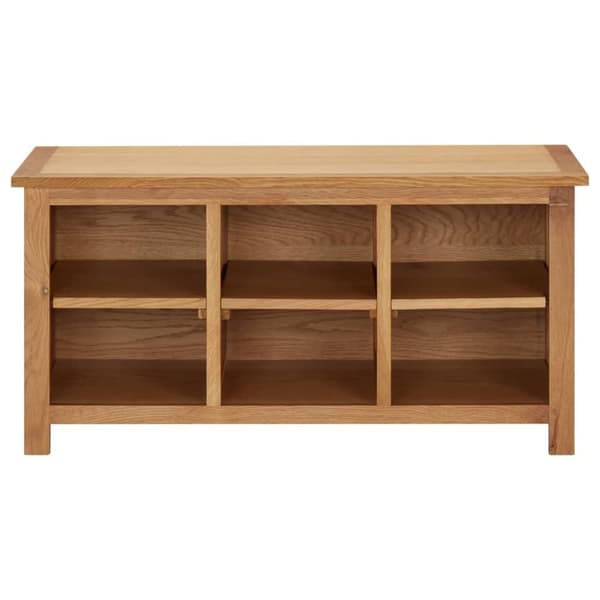 vidaXL Kenkäteline 90x37x45 cm täysi tammi