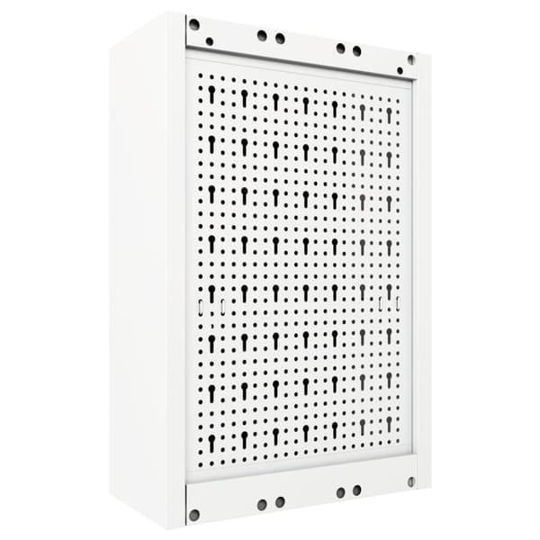 vidaXL vægmonteret værktøjsskab industriel stil metal grå og sort