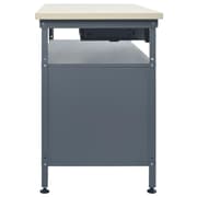 vidaXL arbejdsbænk 120x60x85 cm stål sort