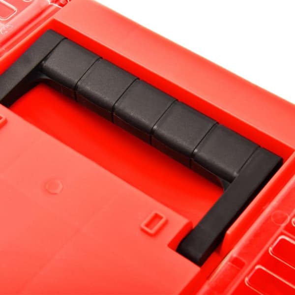 vidaXL værktøjskasse 462x256x242 mm plastik rød