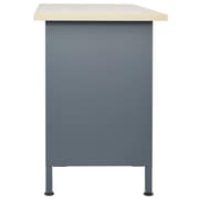 vidaXL arbejdsbænk 120x60x85 cm stål sort