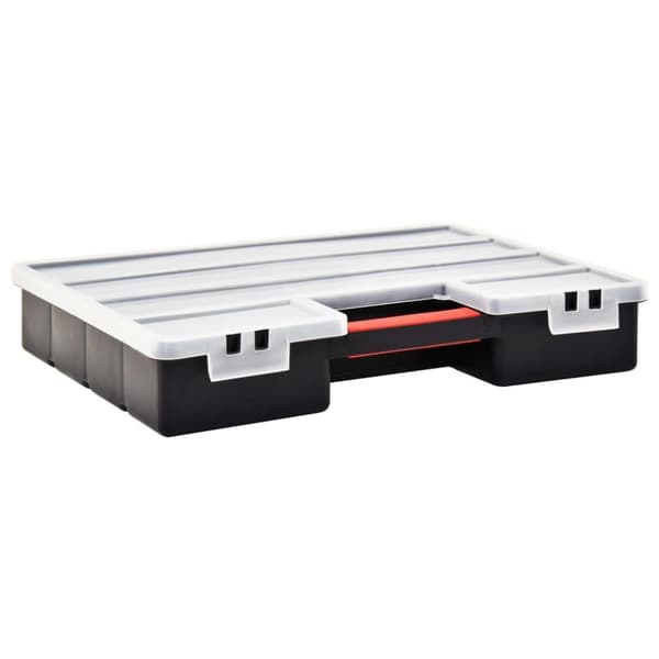vidaXL sortimentskasser 2 stk. med skillevægge 460x325x80 mm plastik