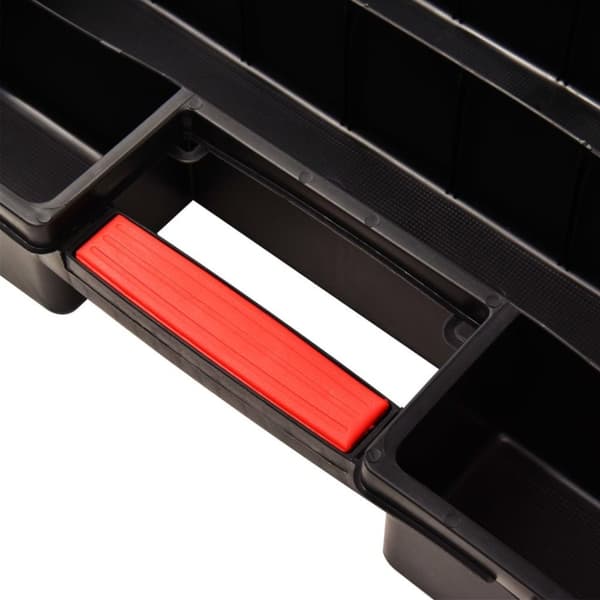 vidaXL sortimentskasser 2 stk. med skillevægge 460x325x80 mm plastik