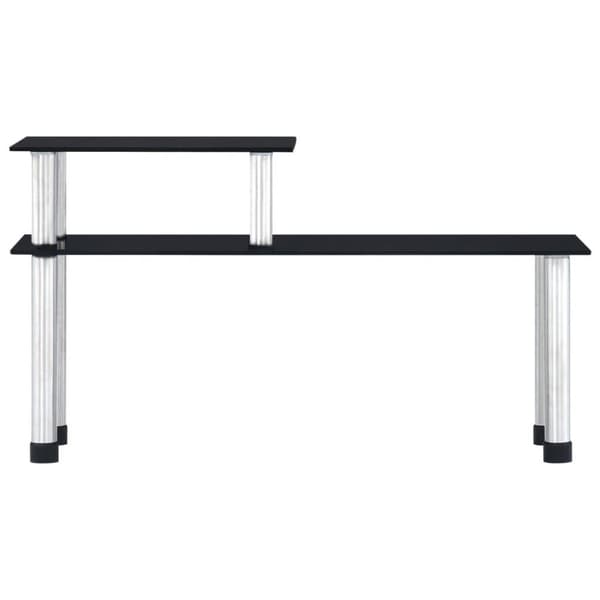 vidaXL Keittiöhylly musta 45x16x26 cm karkaistu lasi