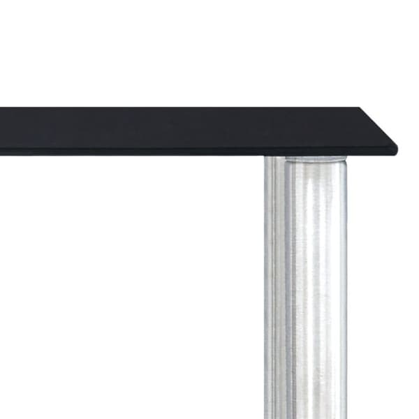 vidaXL Keittiöhylly musta 45x16x26 cm karkaistu lasi