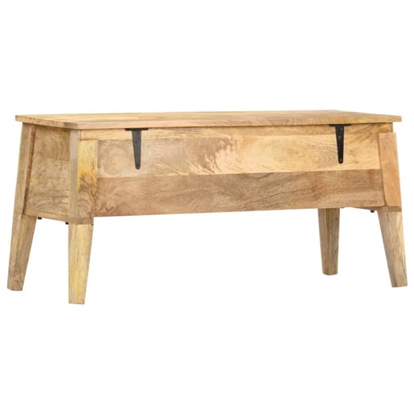 vidaXL Säilytyslaatikko 99x35x48 cm täysi mangopuu