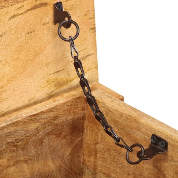 vidaXL Oppbevaringsboks 99x35x48 cm heltre mango