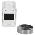 Miniatyrbillede 3 af 4: vidaXL opbevaringsglas med etiket 12 stk. 300 ml