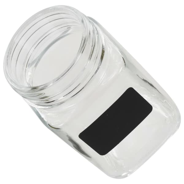 vidaXL opbevaringsglas med etiket 12 stk. 300 ml