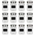 Miniatyrbillede 1 af 4: vidaXL opbevaringsglas med etiket 12 stk. 300 ml