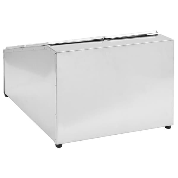 vidaXL gastronorm beholder med 4 GN 1/6-beholdere rustfrit stål