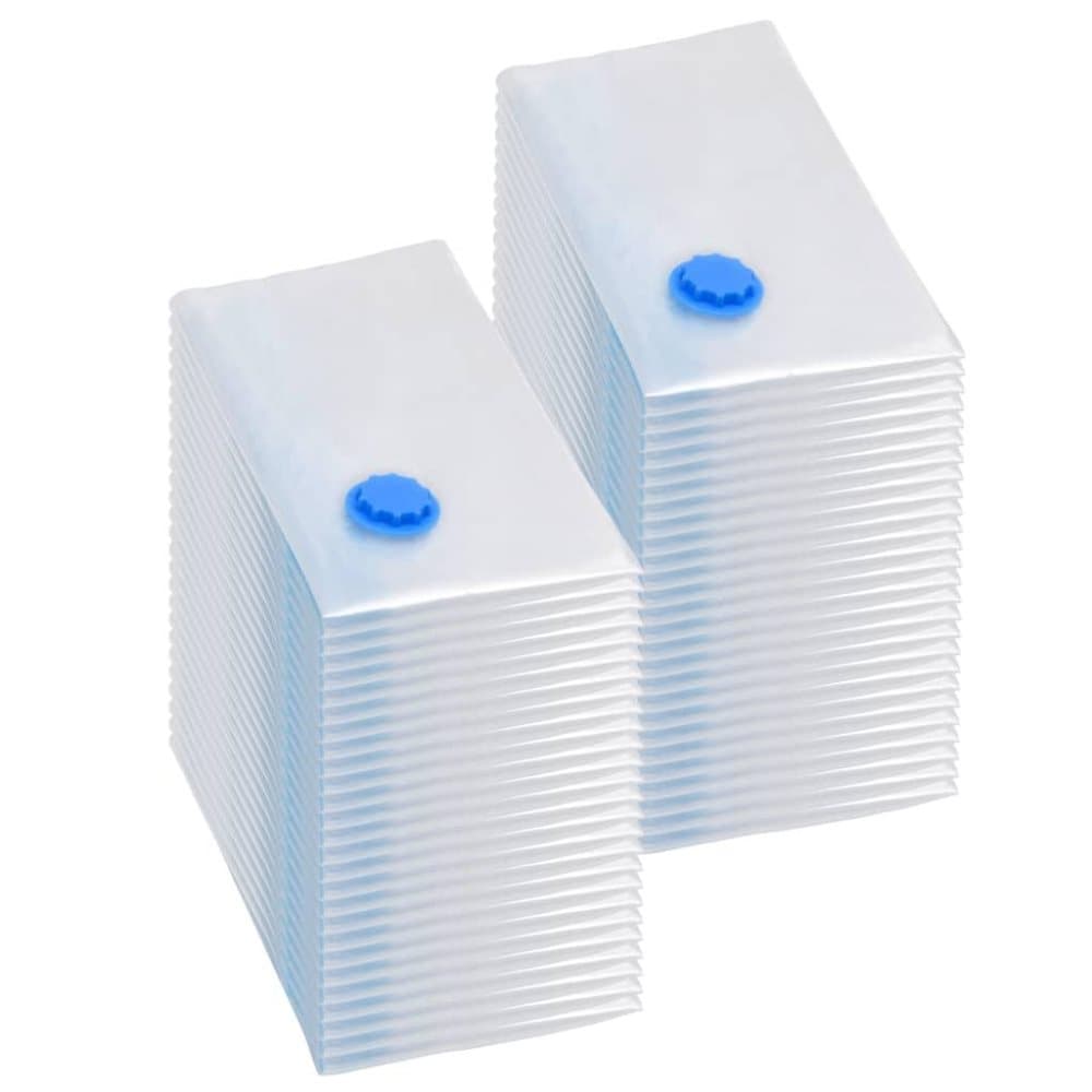 vidaXL Vakuumpåsar till kläder 80x60 cm 50 st