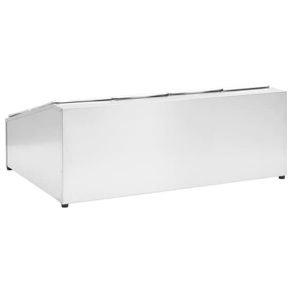 vidaXL GN-beholder med 8 GN 1/6 beholdere rustfritt stål
