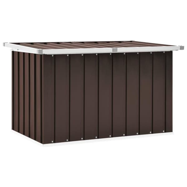 vidaXL Puutarhan varastoarkku ruskea 109x67x65 cm