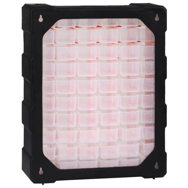 vidaXL Sortimentskåp med 60 lådor 38x16x47,5 cm