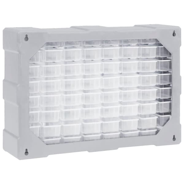 vidaXL Sortimentskap med 64 skuffer 52x16x37,5 cm